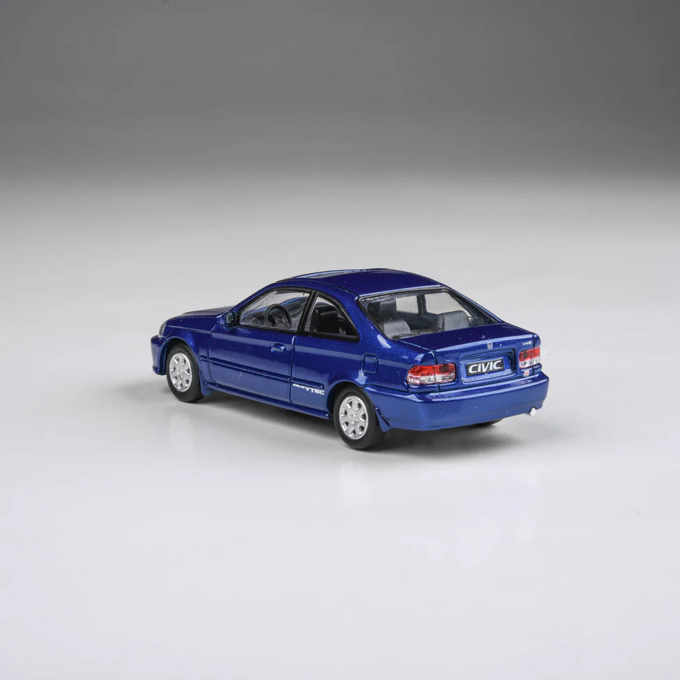 Para64 1/64 1999 Honda Civic Coupe Electron Blue Pearl Blue - PA-55629