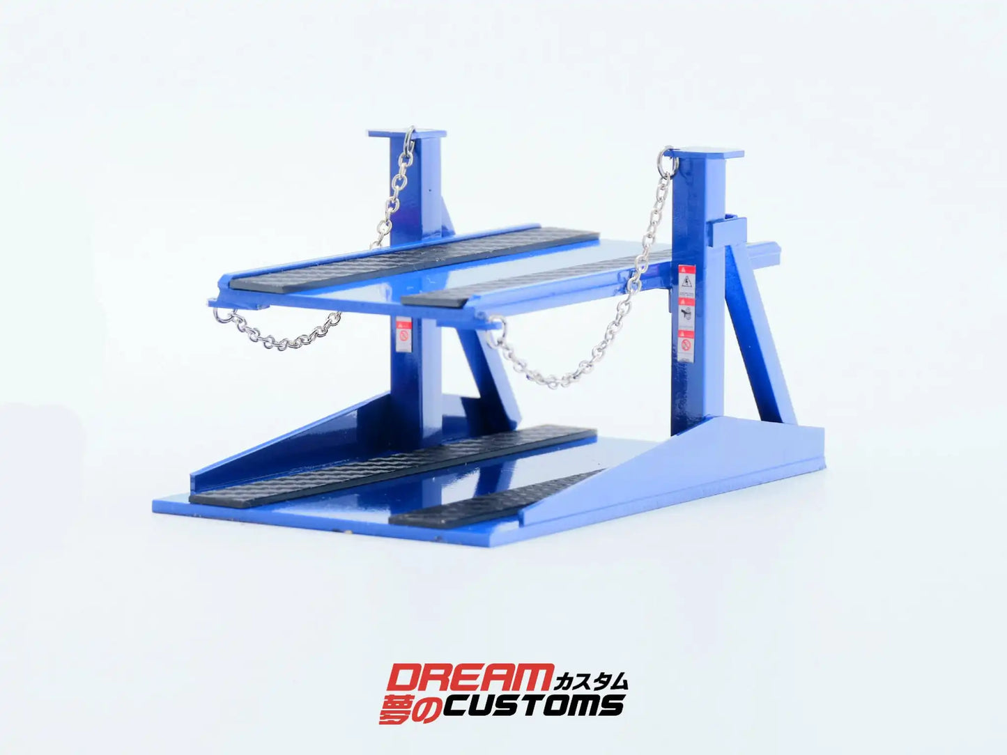 Dream Customs 1/64 Workshop Car Lift V2 - Parking Platform Blue