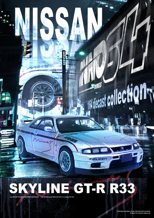Inno64 1/64 Nissan Skyline GT-R N1 (R33) Tuned By Mine's Silver