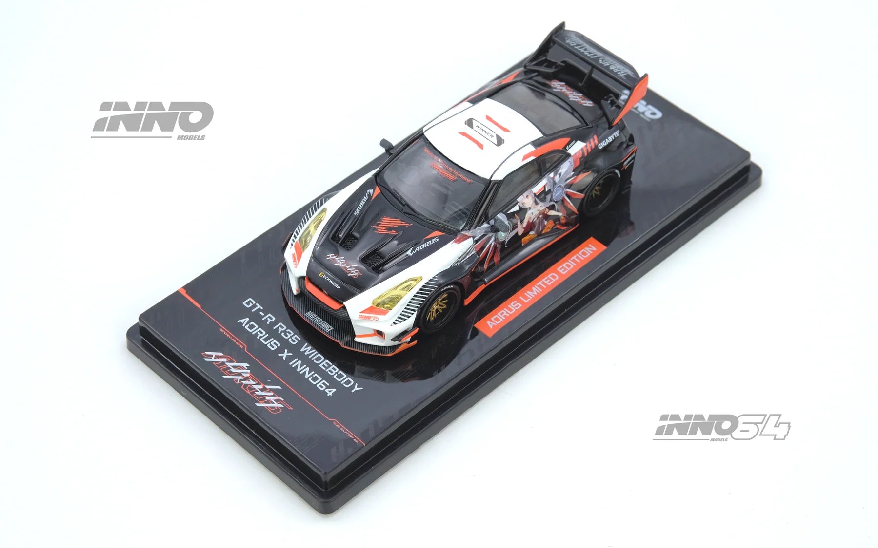 Inno64 1/64 Nissan GT-R (R35) Widebody Aorus x Inno64 Limited