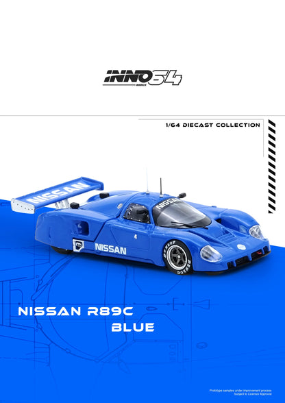 Inno64 1/64 Nissan R89C World Sports Car Championship 1989 Blue