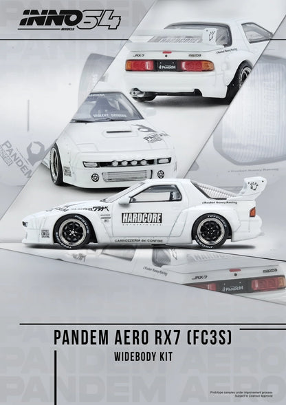 Inno64 1/64 Mazda RX-7 (FC3S) Pandem Aero White