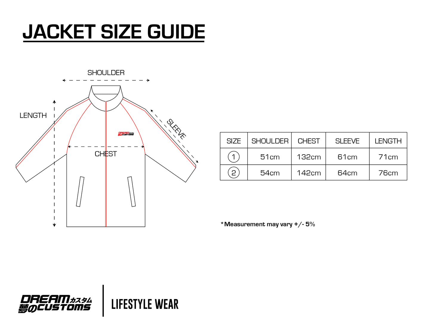Dream Customs Lifestyle Wear Jacket