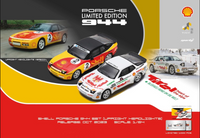 1/64 Tiny X Sparkmodel Shell Porsche 944 #2 / Adler Von Tirol Set ( Upright Headlights) Orange / White