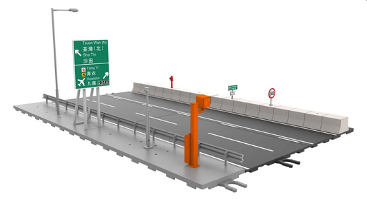 Tiny 1/64 Bd16 Major Road Highway Diorama