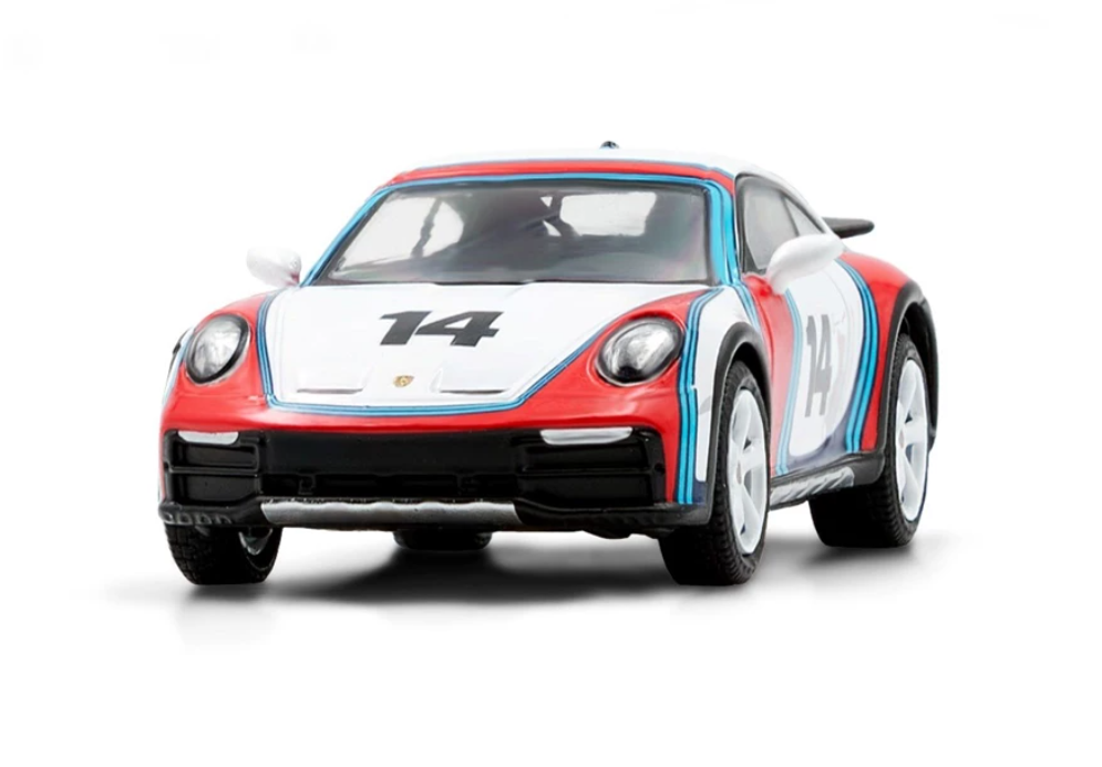Tiny X Sparkmodel 1/64 Porsche 911 Dakar (992) Martini Rally 1978 Tiny Exclusive n14 White & Red - YO64049