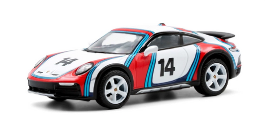 Tiny X Sparkmodel 1/64 Porsche 911 Dakar (992) Martini Rally 1978 Tiny Exclusive n14 White & Red - YO64049