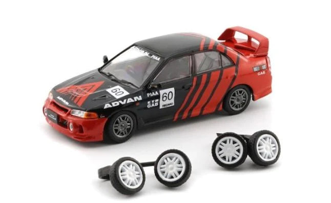 BM Creations 1/64 Mitsubishi Lancer Evolution IV -Advan (RHD) Red & Black
