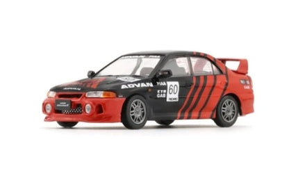 BM Creations 1/64 Mitsubishi Lancer Evolution IV -Advan (RHD) Red & Black