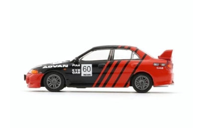 BM Creations 1/64 Mitsubishi Lancer Evolution IV -Advan (RHD) Red & Black