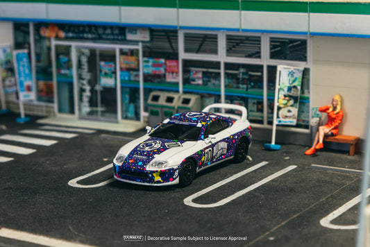 Tarmac Works 1/64 Toyota Supra Billionaire Boys Club - HOBBY64 Blue & White - T64-011-BBC