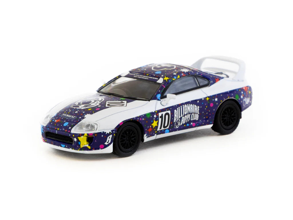 Tarmac Works 1/64 Toyota Supra Billionaire Boys Club - HOBBY64 Blue & White - T64-011-BBC