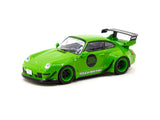 Tarmac Works 1/64 RWB 993 Rough Rhythm Fuel Fest Student Driver - HOBBY 64 Green