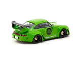 Tarmac Works 1/64 RWB 993 Rough Rhythm Fuel Fest Student Driver - HOBBY 64 Green