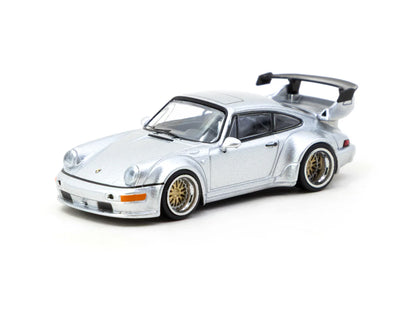 Tarmac Works 1/64 RWB 964 Silver - HOBBY64 - T64-037-SL