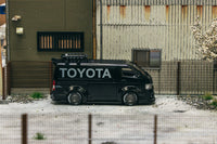 Tarmac Works 1/64 Toyota Hiace Widebody TOYOTA - HOBBY64 Black