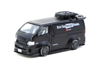 Tarmac Works 1/64 Toyota Hiace Widebody TOYOTA - HOBBY64 Black