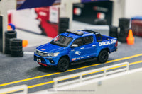 Tarmac Works 1/64 Toyota Hilux Fuji Speedway official car - HOBBY64 Blue