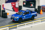 Tarmac Works 1/64 Toyota Hilux Fuji Speedway official car - HOBBY64 Blue