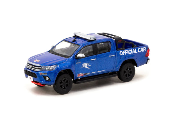 Tarmac Works 1/64 Toyota Hilux Fuji Speedway official car - HOBBY64 Blue