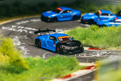 Tarmac Works 1/64 Audi R8 LMS GT3 evo II Tarmac Works 10th Anniversary - HOBBY64 Blue - T64-043-10TH