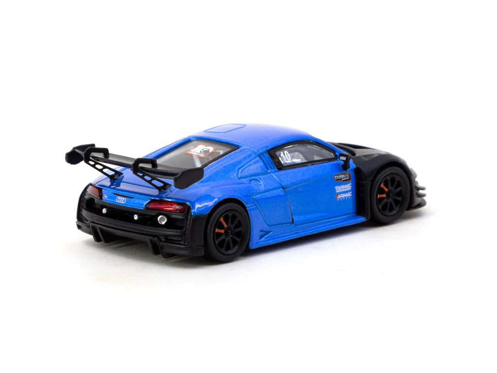 Tarmac Works 1/64 Audi R8 LMS GT3 evo II Tarmac Works 10th Anniversary - HOBBY64 Blue - T64-043-10TH