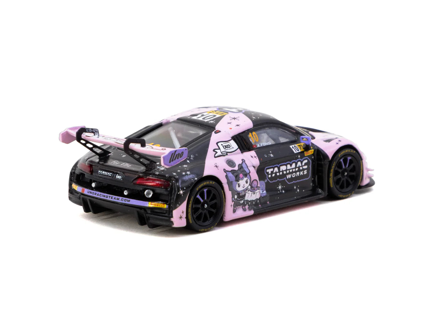 Tarmac Works 1/64 Audi R8 LMS GT3 evo II Macau GT Cup - FIA GT World Cup 2024 #10 with Tarmac Cards Combo Set Pink & Black - HOBBY64 - T64-043-24MGP10