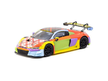 Tarmac Works 1/64 Audi R8 LMS GT3 evo II Sean Wotherspoon Special Edition - HOBBY64 Red & Yellow - T64-043-SEAN