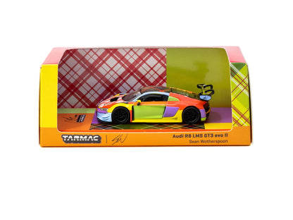 Tarmac Works 1/64 Audi R8 LMS GT3 evo II Sean Wotherspoon Special Edition - HOBBY64 Red & Yellow - T64-043-SEAN
