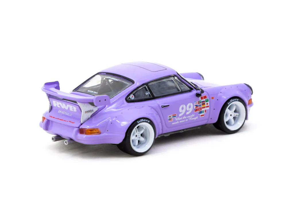 Tarmac Works 1/64 RWB Backdate Violetta idlers 12 hours 2016 - HOBBY64 Purple