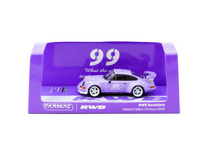 Tarmac Works 1/64 RWB Backdate Violetta idlers 12 hours 2016 - HOBBY64 Purple