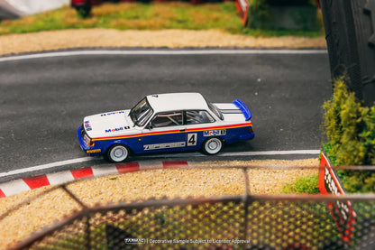 Tarmac Works 1/64 Volvo 240 Turbo Malaysian Group A Championships 1987 Winner n4 - HOBBY64 White & Blue - T64-050-87MAL04