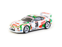 Tarmac Works 1/64 Toyota Supra GT JGTC 1995 #36 with Plastic Truck Packaging - HOBBY64