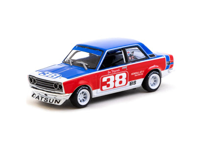 Tarmac Works 1/64 Datsun 510 SCCA National Championship 1973 #38 - HOBBY64 Blue & Red