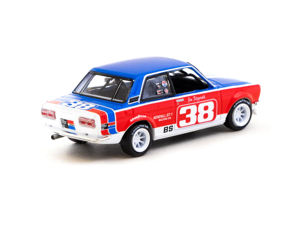Tarmac Works 1/64 Datsun 510 SCCA National Championship 1973 #38 - HOBBY64 Blue & Red