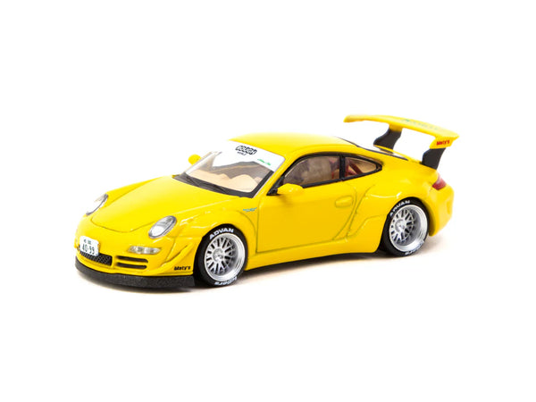 Tarmac Works 1/64 Porsche RWB 997 NOTTING HILL - ROAD64 Yellow