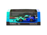 Tarmac Works 1/64 Porsche 911 GT3 R Nürburgring 24h 2019 #44 - HOBBY64 Green & Blue