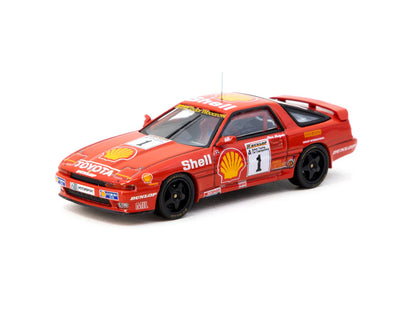 Tarmac Works 1/64 Toyota Supra Turbo (MA70) BTCC 1988 Chris Hodgetts #1 - HOBBY64 Red