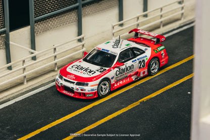 Tarmac Works 1/64 Nissan NISMO GT-R LM 24h of Le Mans 1995 Presentation #23 - HOBBY64 Red &  White - T64-067-95LM23