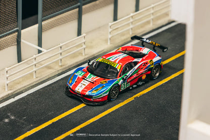 Tarmac Works x iXO Models 1/64 Ferrari 488 GTE 24h of Le Mans 2016 #51 Red - HOBBY64 - T64-071-16WEC51