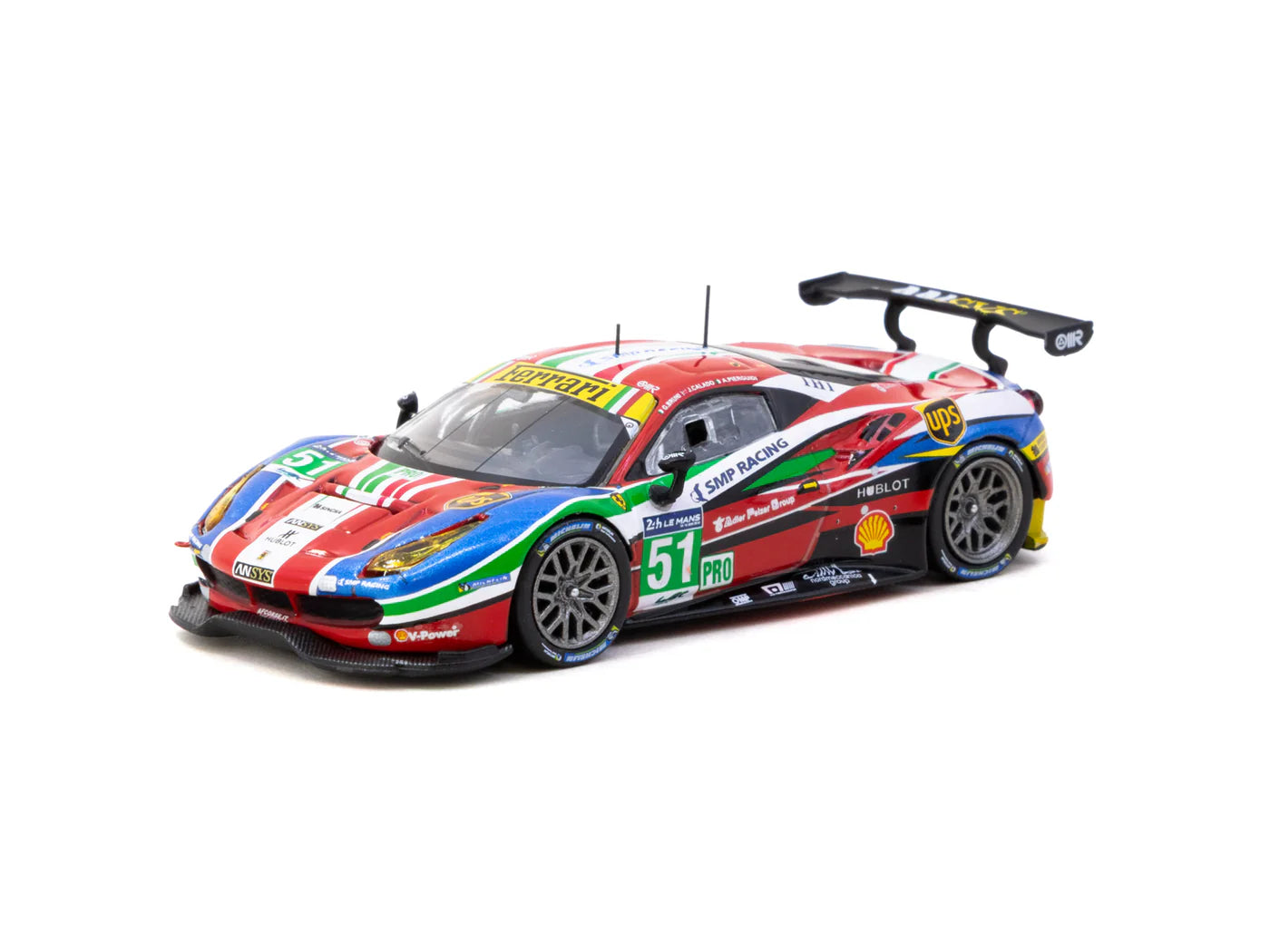 Tarmac Works x iXO Models 1/64 Ferrari 488 GTE 24h of Le Mans 2016 #51 Red - HOBBY64 - T64-071-16WEC51
