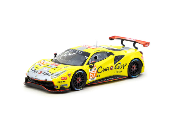 Tarmac Works 1/64 Ferrari 488 GTE 24h of Le Mans 2023 #57 - HOBBY64 Yellow
