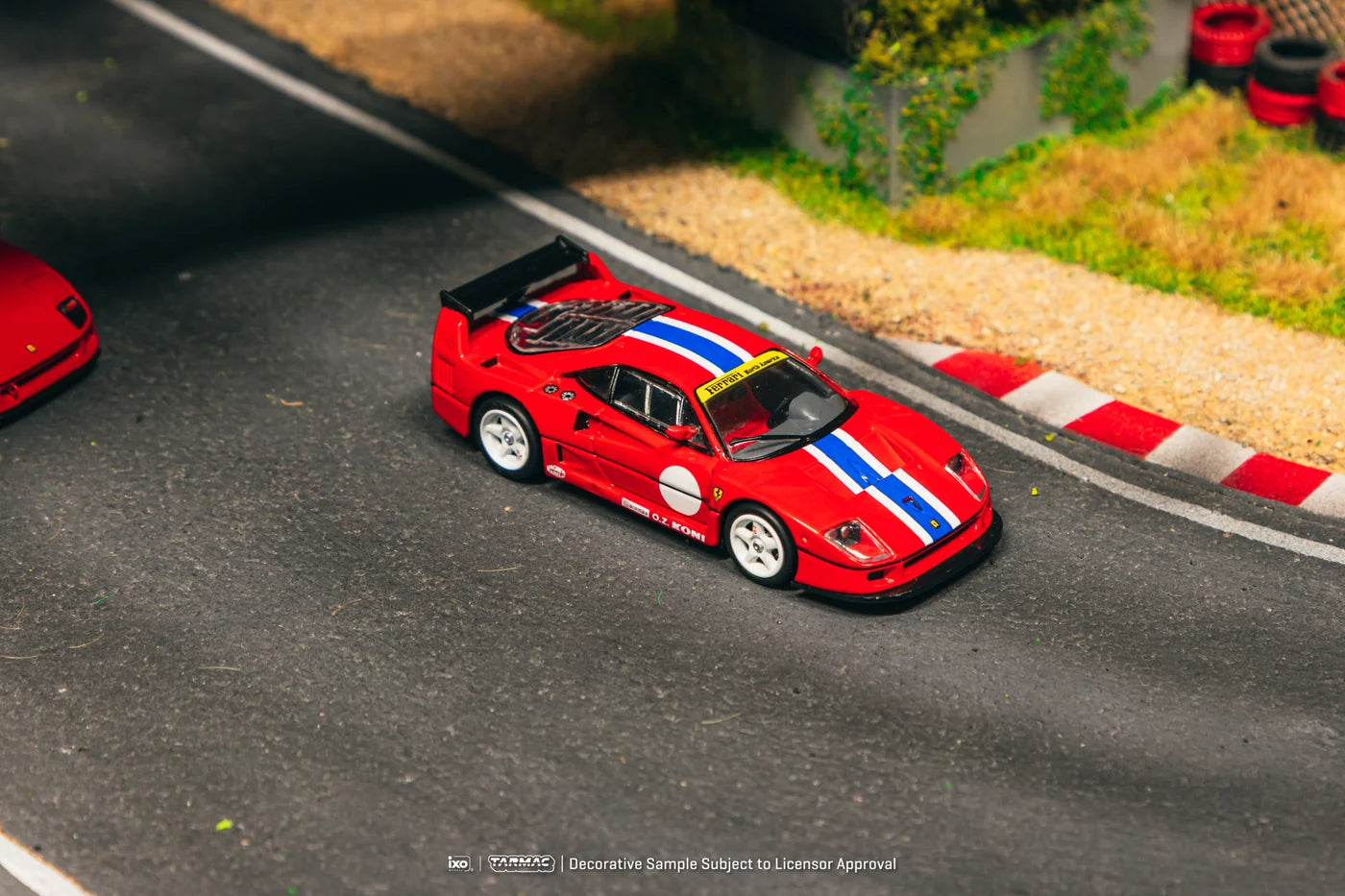 Tarmac Works x iXO Models 1/64 Ferrari F40 LM Red HOBBY64 Red - T64-075-RE2