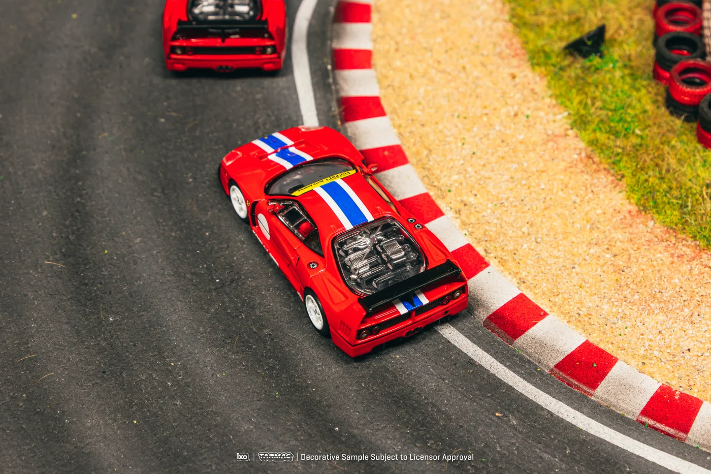 Tarmac Works x iXO Models 1/64 Ferrari F40 LM Red HOBBY64 Red - T64-075-RE2