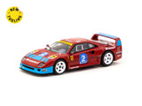 Tarmac Works X iXO Models 1/64 Ferrari F40 GT Italian GT Championship 1992 #2 - HOBBY64 Red