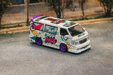 Tarmac Works 1/64 Toyota Hiace Wagon Custom Coca-Cola Delivery Van - HOBBY64 White