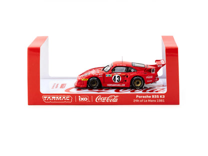 Tarmac Works X iXO Models 1/64 Porsche 935 K3 24h of Le Mans 1981 n43 Coca-Cola - HOBBY64 Red - T64-079-81LM43