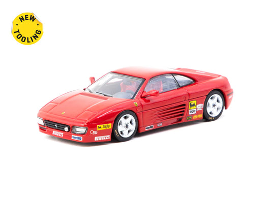 Tarmac Works 1/64 Ferrari 348 Challenge Presentation - HOBBY64 Red
