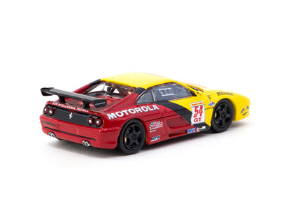 Tarmac Works x IXO Models 1/64 Ferrari F355 Challenge World Challenge Series 2000 #54 - HOBBY64 Red & Yellow - T64-083-00WCS54 - Damaged Box