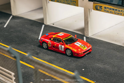 Tarmac Works 1/64 Ferrari F355 Challenge Macau Super Car Race 1994 Winner #01 Charles Kwan Special Edition - HOBBY64 Red